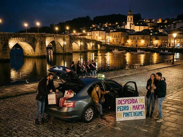 Taxi para despedidas y celebraciones nocturnas en Pontedeume - Imagen 1