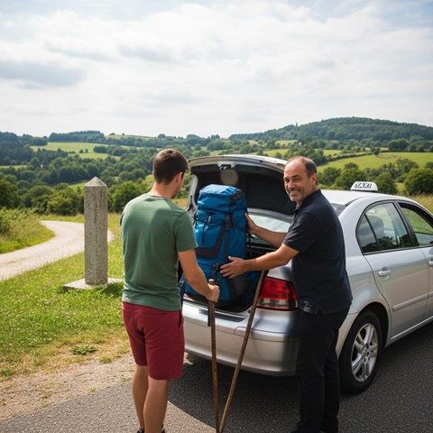 Taxi para peregrinos en el Camino de Santiago desde Pontedeume - Imagen 1